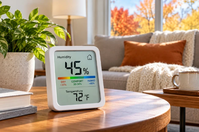 Fall Humidity at 45% RH