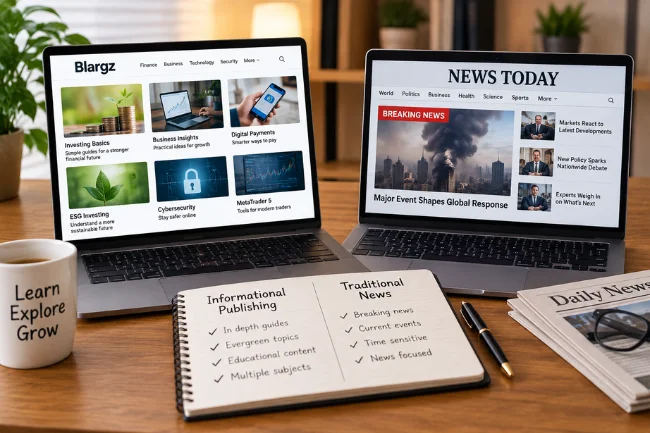 Blargz com vs traditional news