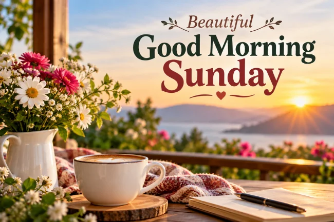 Beautiful Good Morning Sunday image
