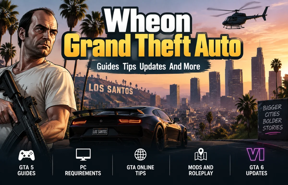 Wheon Grand Theft Auto gaming guide banner