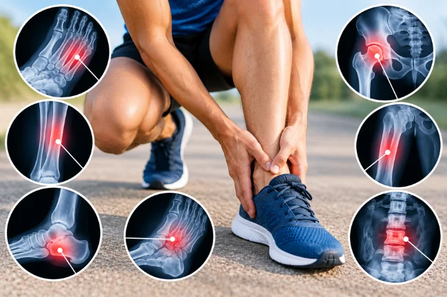 Common hairline fracture locations