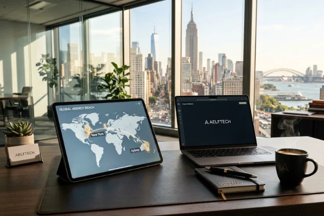 Team Aelftech.com global headquarters location map