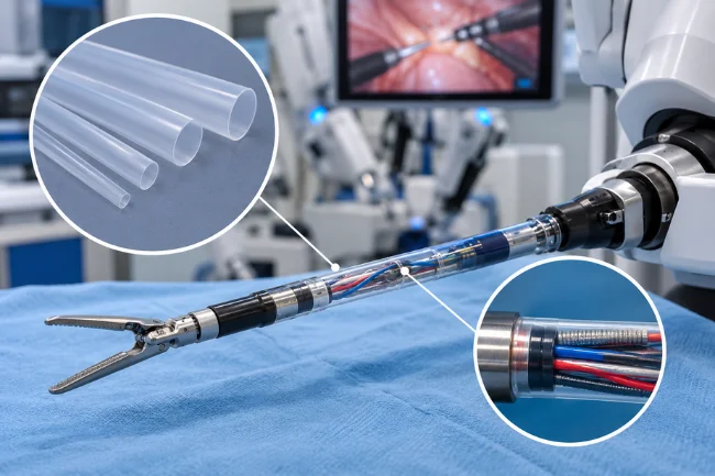 PET Heat Shrink Tubing Insulation for Robotic Instruments