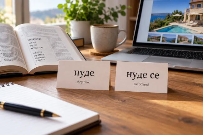 нуде се Serbian grammar