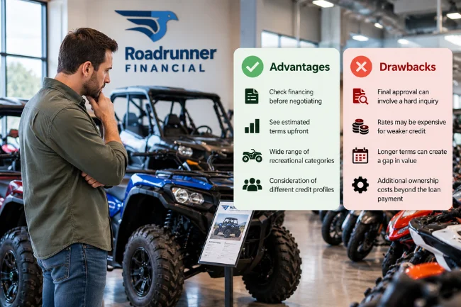 Roadrunner Financial advantages and drawbacks