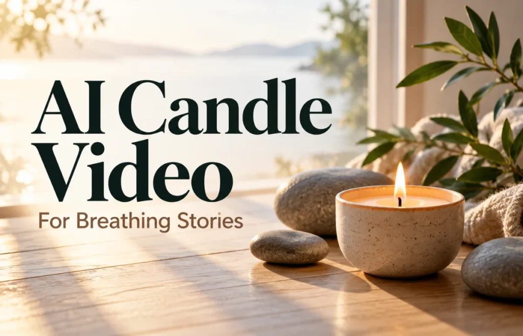 AI Candle Video for Breathing Stories
