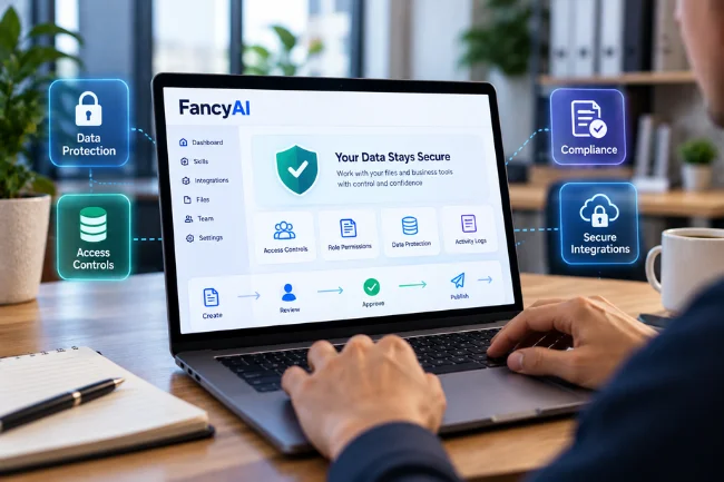 FancyAI Skills data security and access controls