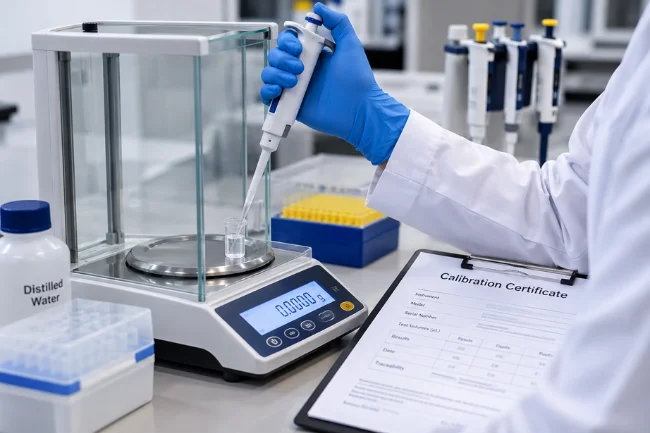 MyPipette calibration using an analytical balance
