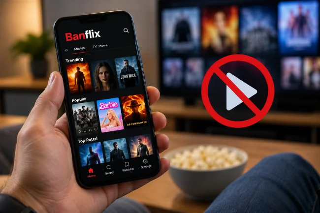 Banflix app does not stream movies