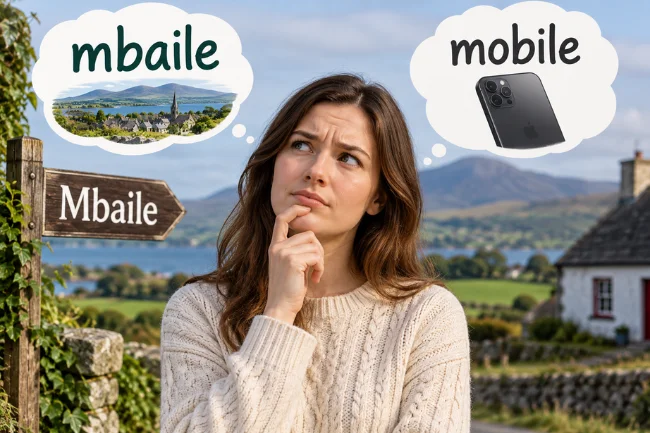 mbaile vs mobile meaning comparison