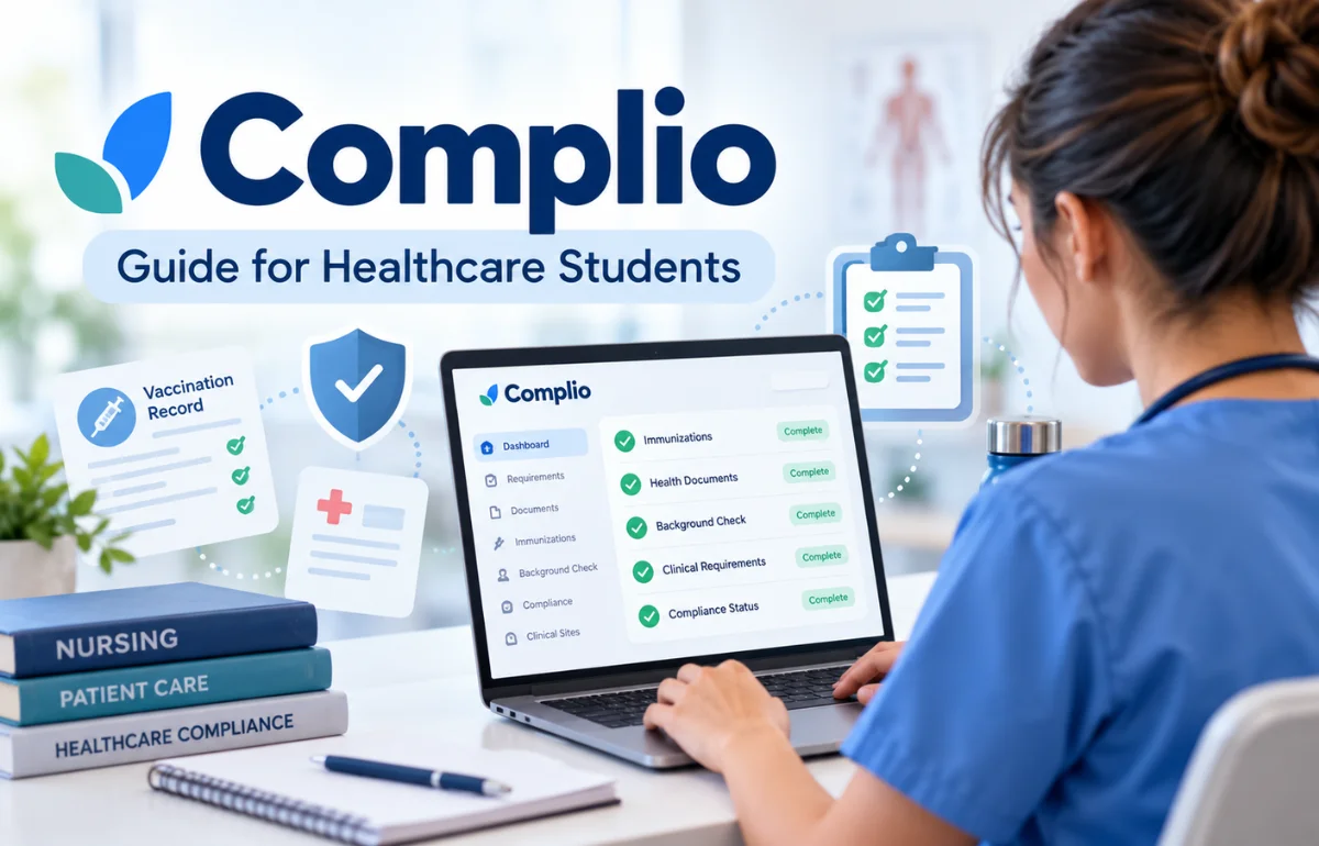 Complio healthcare student compliance dashboard