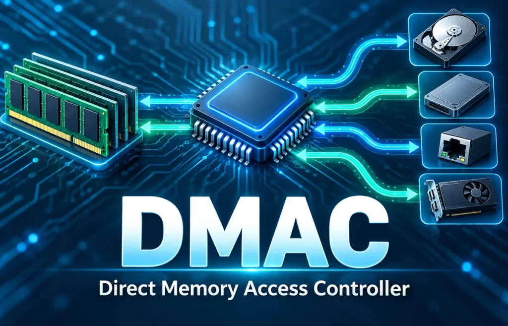 DMAC Direct Memory Access Controller data transfer diagram