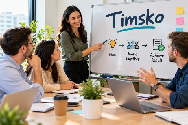 Timsko team planning shared goals