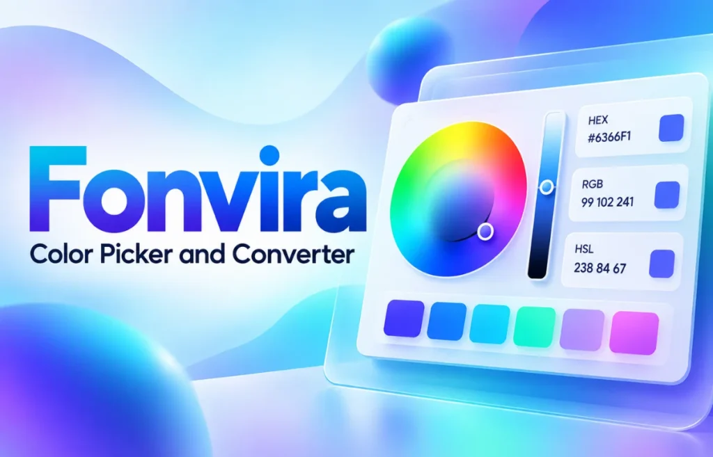 Fonvira color picker and converter