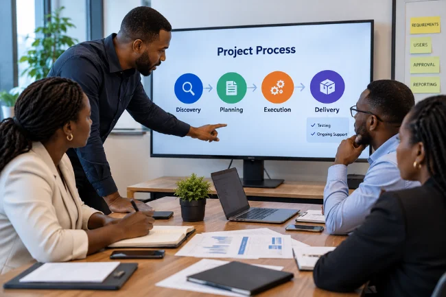Mezcorp project planning and development process