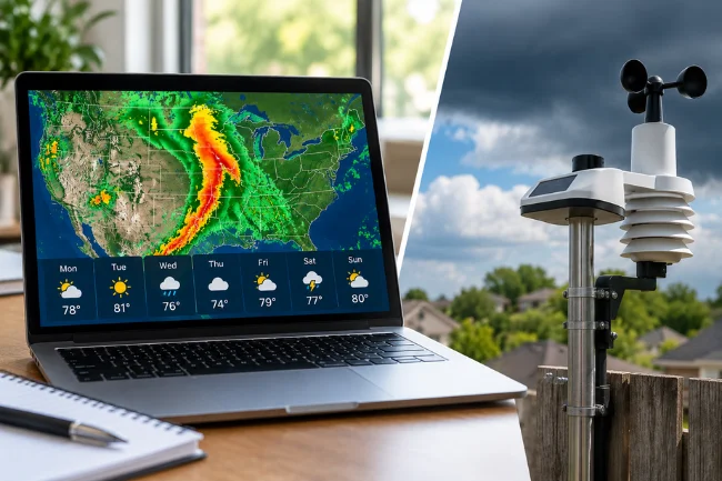 Intellicast forecast accuracy and weather station comparison