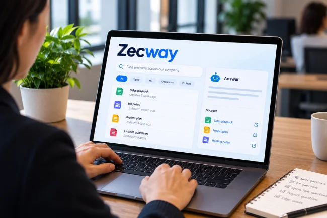 Zecway AI search pilot testing