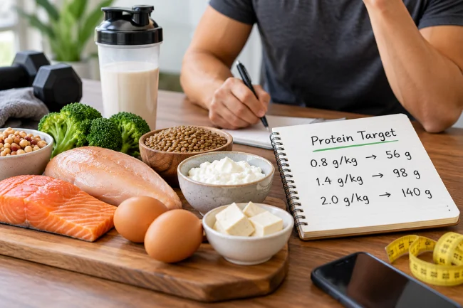 Protein Oder Whey daily protein target