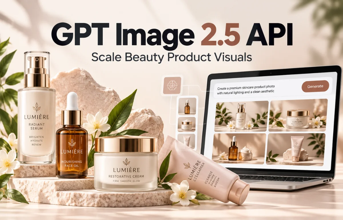 GPT Image 2.5 API for beauty product visuals
