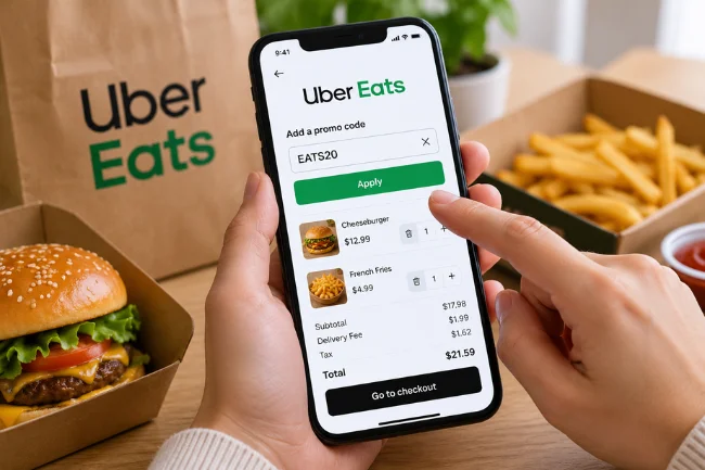 Adding an UberEats Promo Code