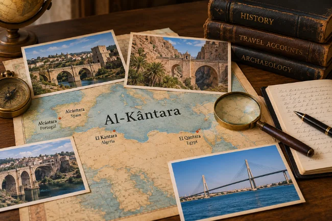 Al-Kântara historical maps and bridge research