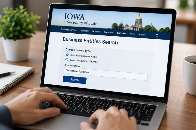 Iowa Secretary of State Business Search by Name