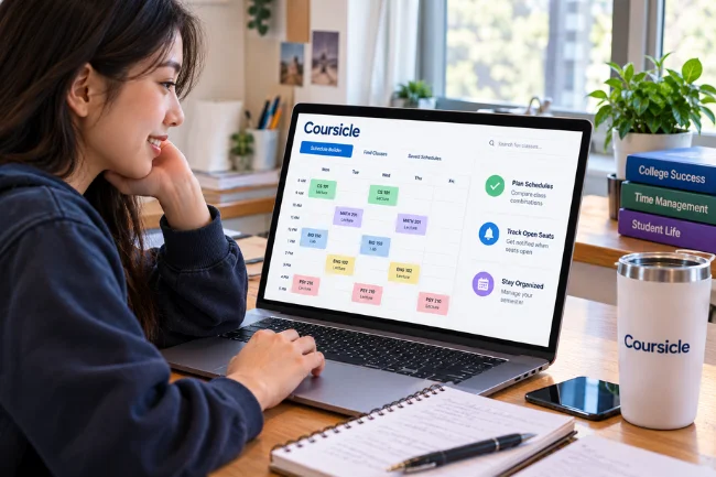 Coursicle class scheduling and seat tracking features