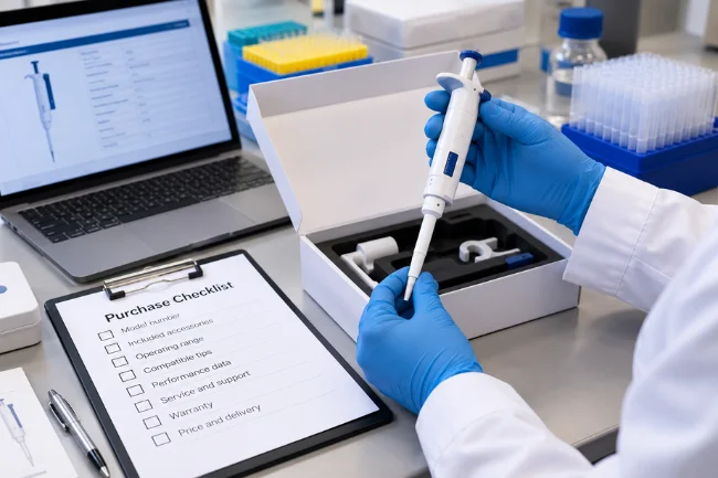 MyPipette buying checklist and laboratory equipment