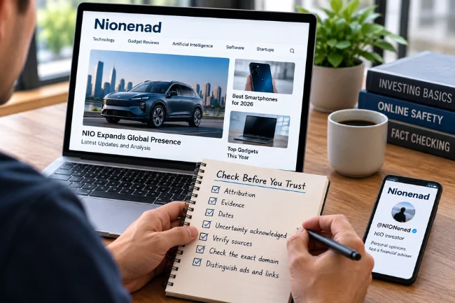 Nionenad website safety and reliability checklist