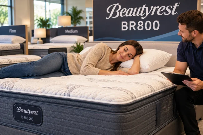 Beautyrest BR800 Mattress comfort test