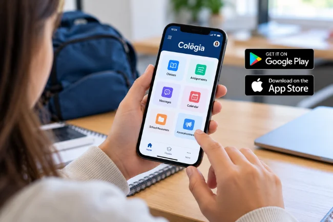 Colēgia mobile app for Android and iPhone