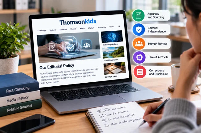 Thomsonkids.com editorial policy and reliability assessment