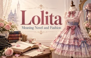 Lolita novel and Japanese fashion dress