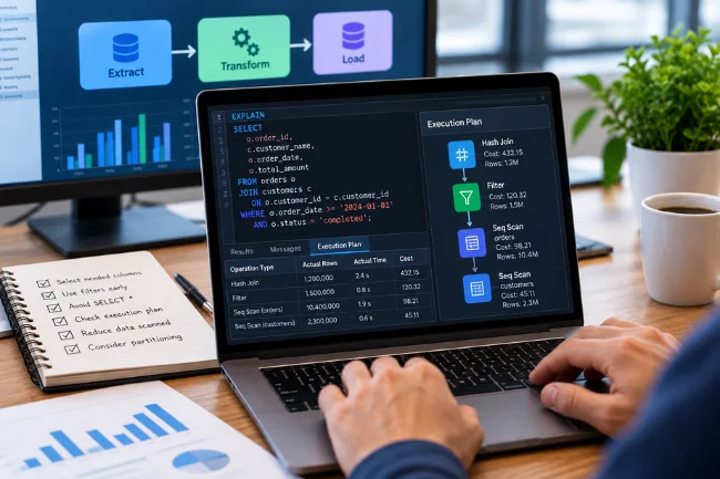 ETL Process Optimization SQL Query Performance