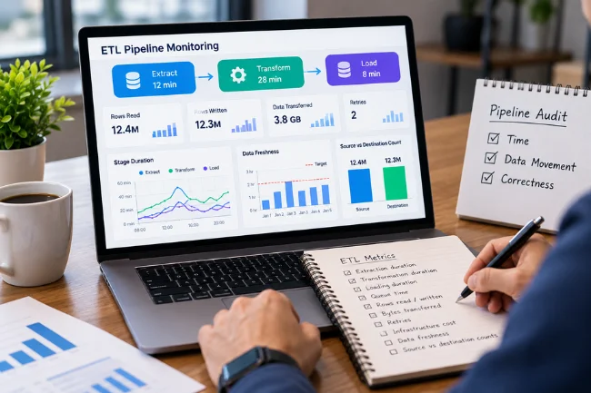 ETL Process Optimization Monitoring Dashboard