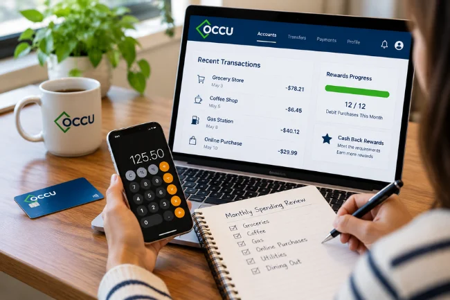 OCCU checking rewards and spending review