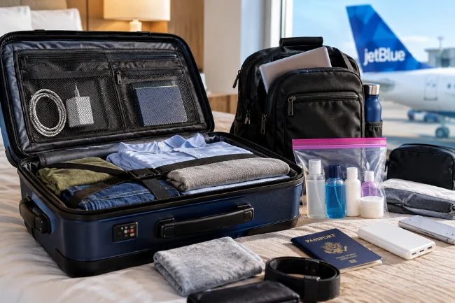 JetBlue Dimensions Carry-On packing guide