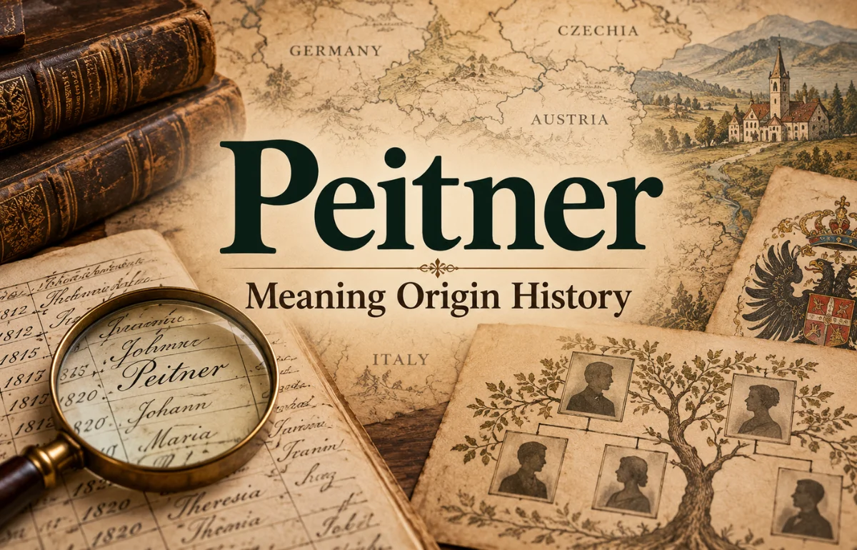 Peitner surname meaning, origin and history