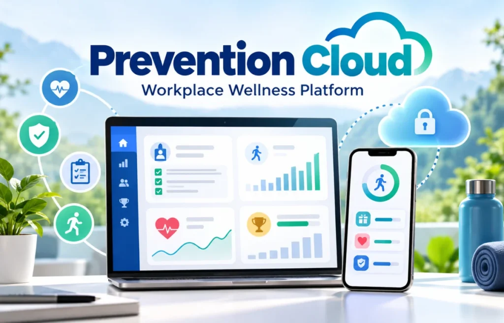 Prevention Cloud employee wellness dashboard and mobile app