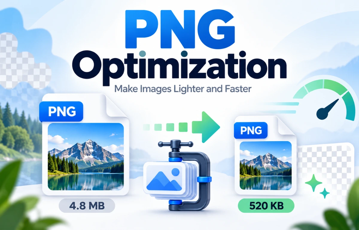PNG Optimization for faster images