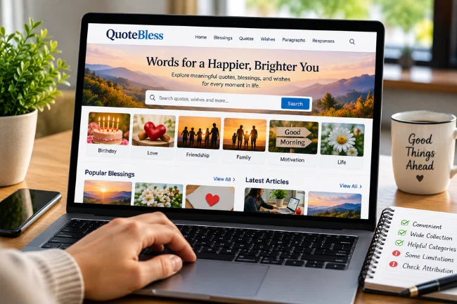 QuoteBless.com USA strengths and limitations