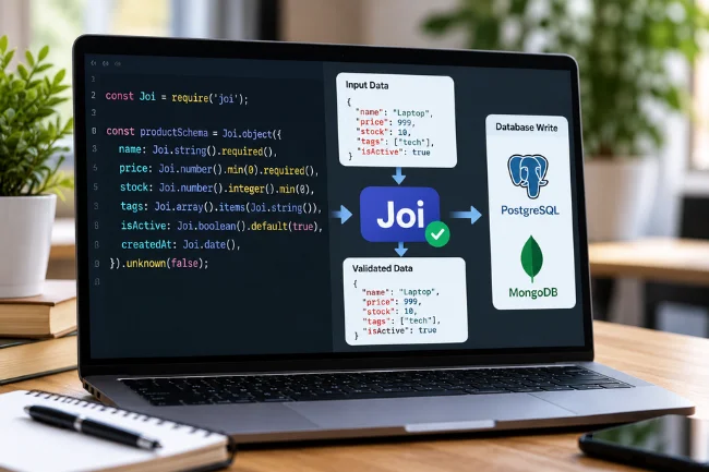 Joi Database data validation before storage