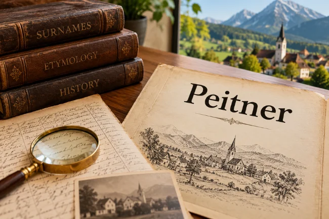 Peitner surname meaning and origins