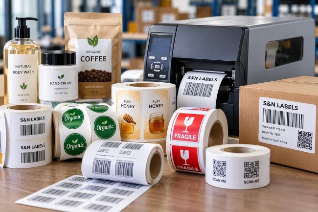 S&N Labels custom printed labels and packaging
