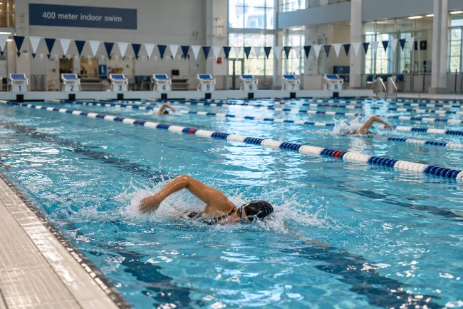 TriDeltathon 400-meter indoor swim