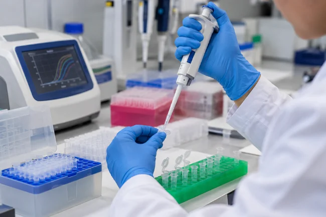 MyPipette for PCR preparation in laboratory