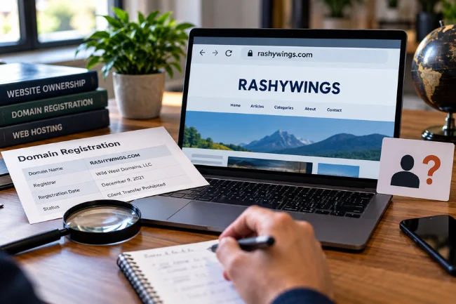 Rashywings.com ownership and domain registration research